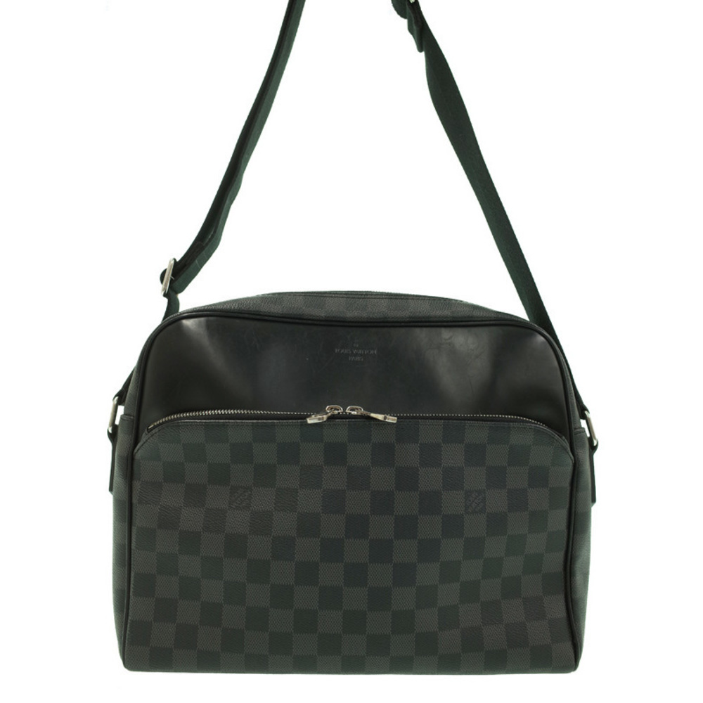 Louis Vuitton Damier Graphite Dayton MM Shoulder Bag Black